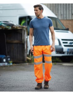 Y-HV016T-Hi-Vis Jogging Bottoms 2